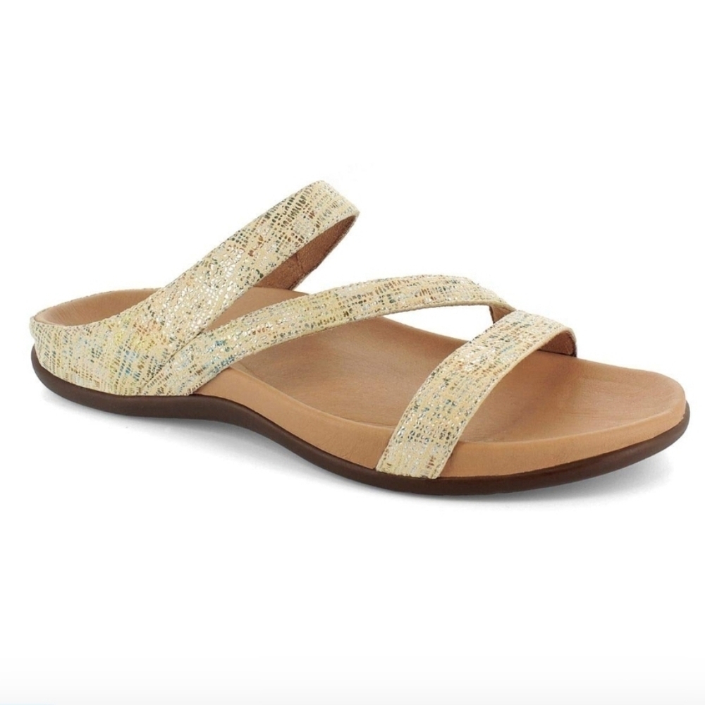 Strive Footwear Trio Rainbow Mermaid Unicorn‎ Iridescent Strappy Comfort Sandals